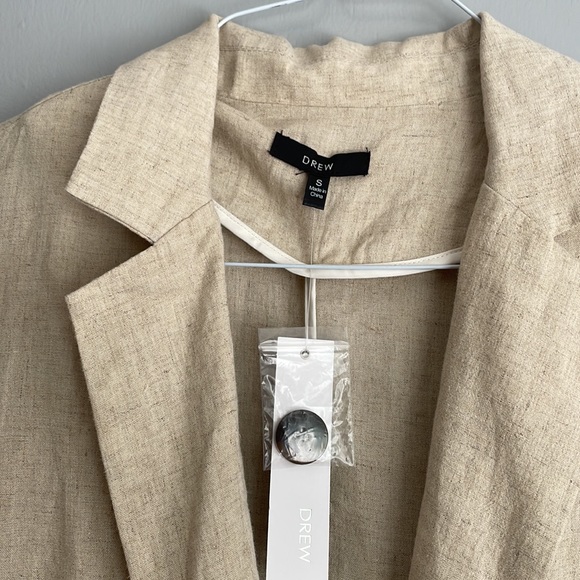 Anthro Drew linen blend light weight jacket, size S - Picture 2 of 8